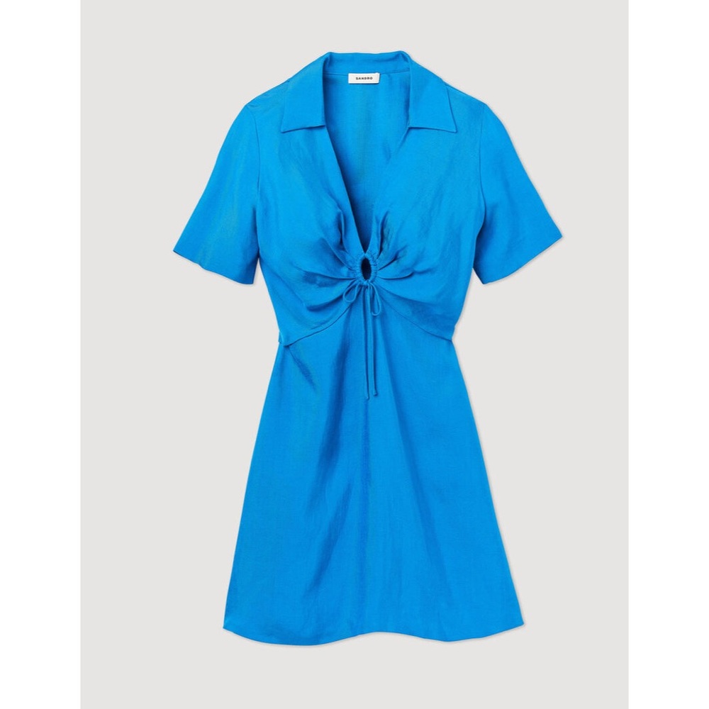 Blue A-Line Sandro Sundress (size 2/4) 🌀🩵